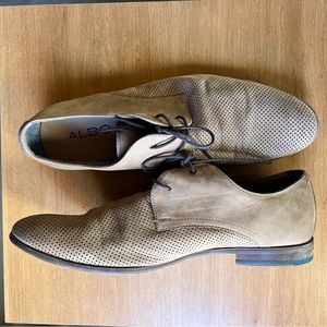 ALDO LIGHT BROWN SHOES FOR MEN’S SUEDE